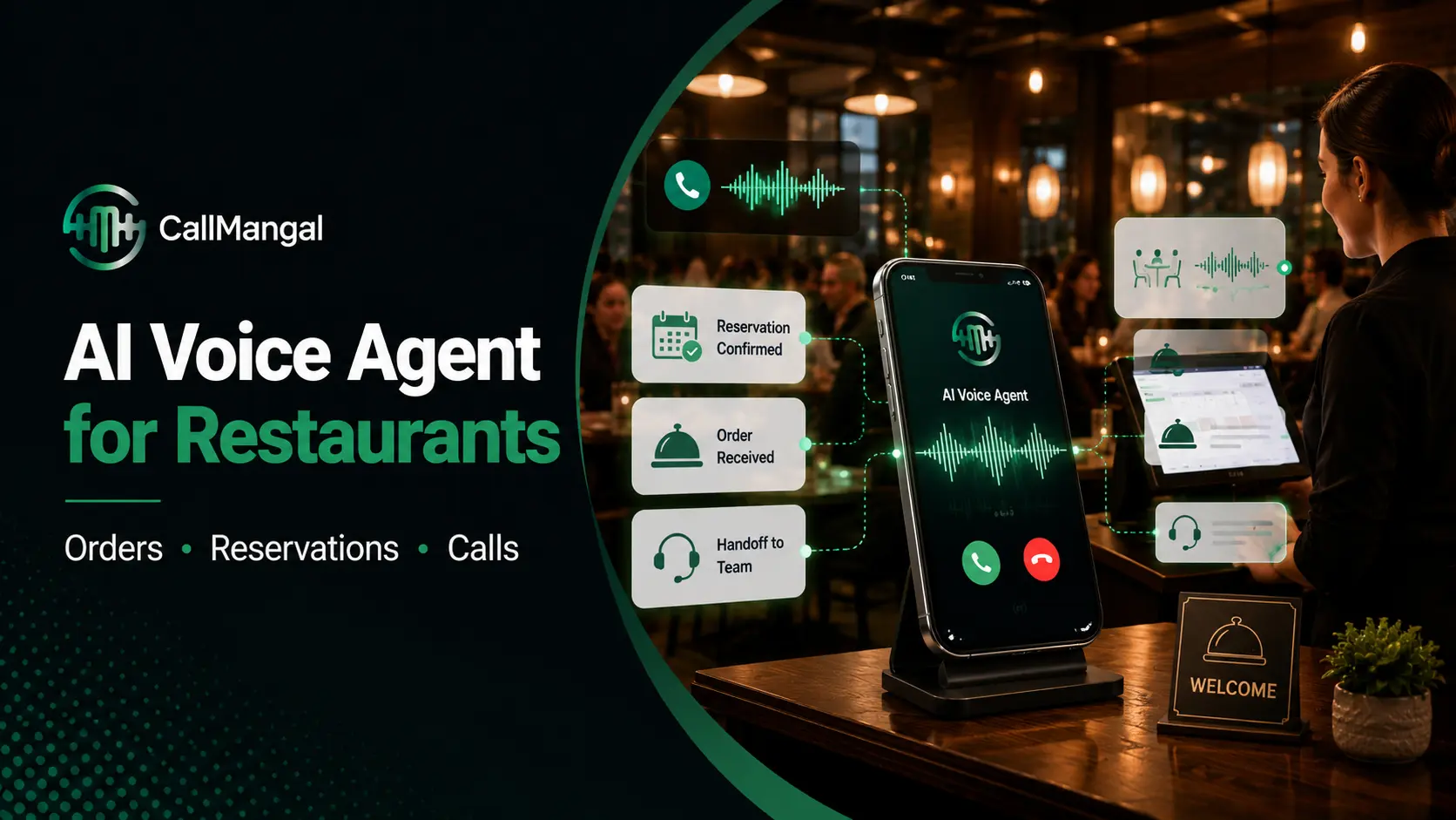 AI voice agent for restaurants