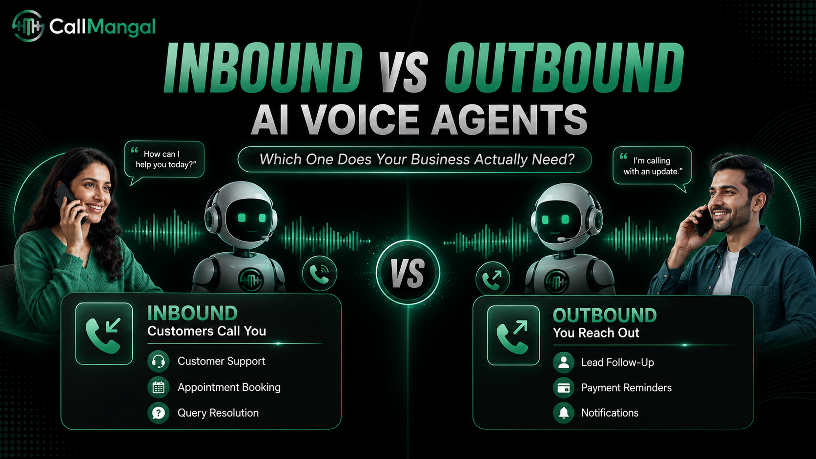 Inbound vs outbound AI voice agents